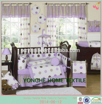 Natrual 100%Modal Printed 5 Pieces Baby Crib Bedding Set
