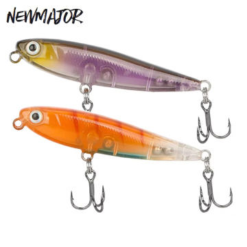 NEWMAJOR 3.1g ABS Plastic 6cm Printed Water Trout Attracting Fishing Lure for Kids