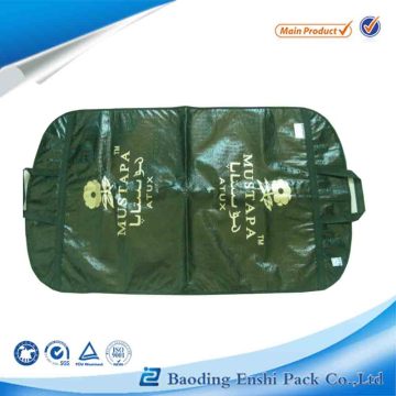black nonwoven garment zipper packing bag