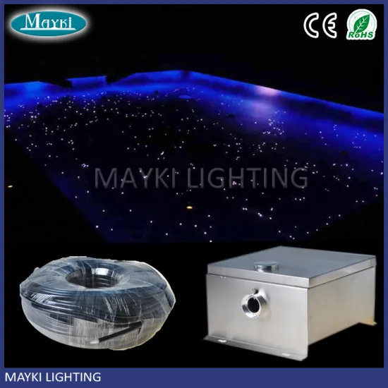2016 hot sale outdoor fiber optic lighting for pools star sky effect with endglow multi string plastic optical fiber cable
