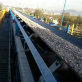 Trough belt conveyor for sand and stone