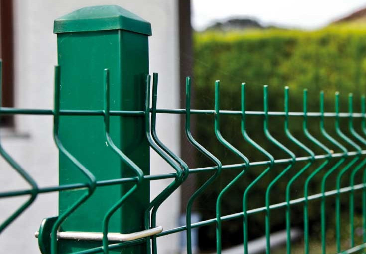 Rectangular Post For Fence Panel With Clips