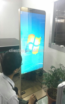 1920*1080Resolution brightness 500nits floor stand digital signage totem