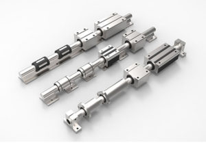 Round shaft linear bearings and guides