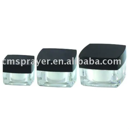 15g,30g,50g square acrylic cosmetic jar,acrylic packaging,cosmetic bottles and jars,jar bottle