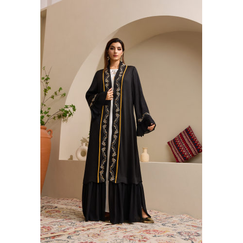 ست ابایای گلدوزی شده طلای مشکی