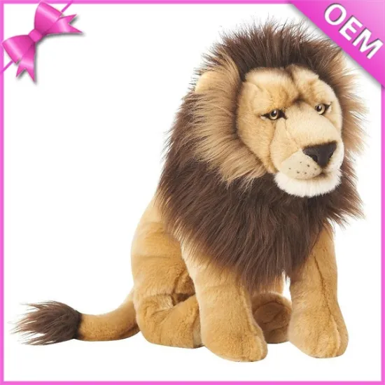 Custom stuffed lion plush toy, oem plush roaring lion toys