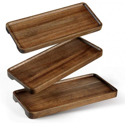 Wood Tray Supplier Wholesale High Quality Wooden Serving Trays With Handles Manufactory