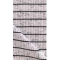 Black White Stripe Rib Knit Fabric