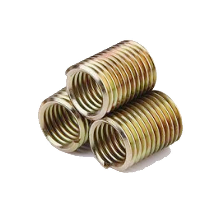 ST8*1.25*Phosphor Bronze Stainless Steel Wire Threaded Insert Custom Size Fasteners with Natural Surface Treatment Packed Carton