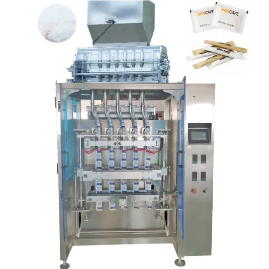 Multi-lane 3 Side Sealed Sachet Sugar Salt Desiccant Granule Packaging Machine