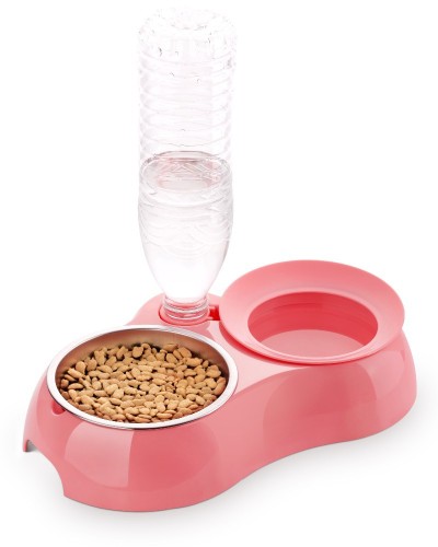 Automatic Cat Water&Food Feeder with Stainless Steel Bowl