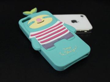 Innovative Enviroment Silicone Romani Phone Cases Light Blue For Iphone5