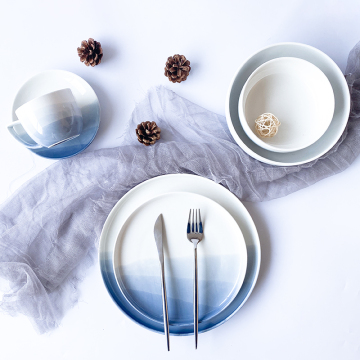 wholesale Japanese style hotel design dinnerware elegant tableware china dinner set luxury dinner set dishes set