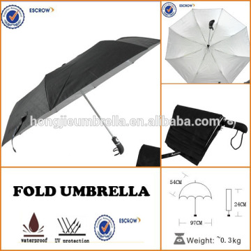 Folding Automatic Open Gun Umbella Handle Rain Umbrella