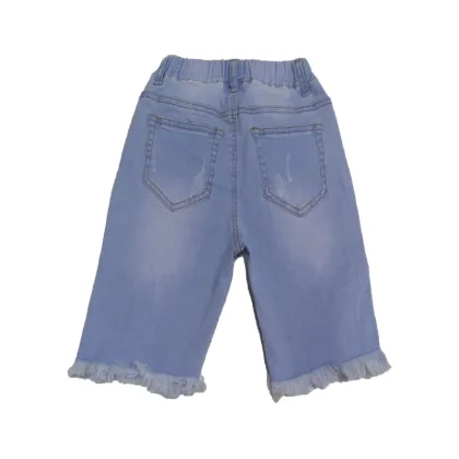 Blue baby girl pants infant jenas children girls denim shorts girl denim trousers