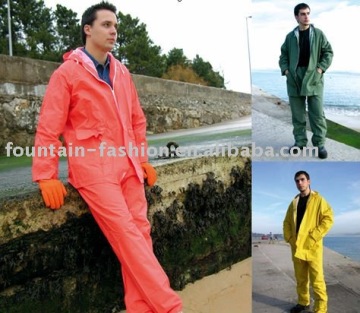 Pvc rainsuit/nylon rainsuit