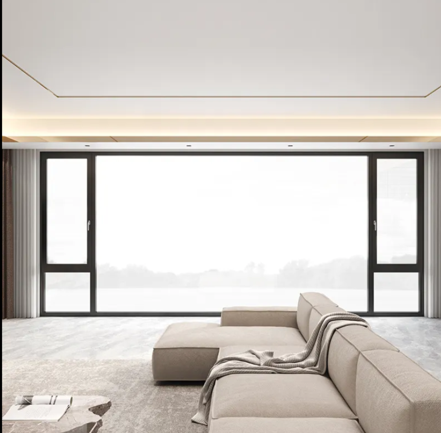 Aluminum casement windows