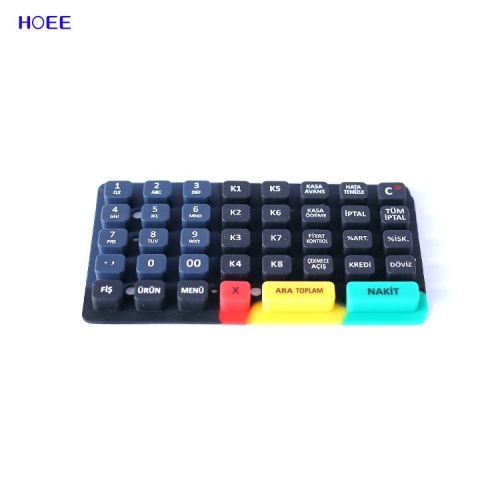 Silicone Keymats customized embossing button rubber switch Factory