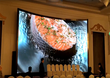 Indoor Curved LED Display with Seamless Combination Cabinet