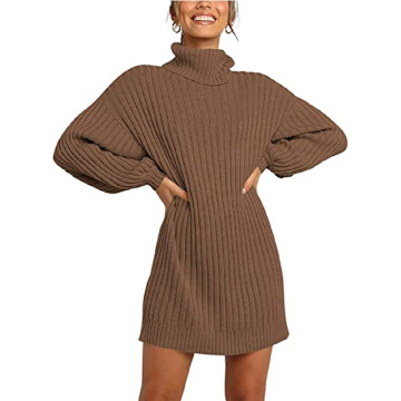 Women Turtleneck Long Sleeve Casual Sweater