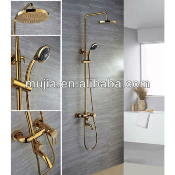 GRS03 Brass Gold finished Rain Bathroom Shower