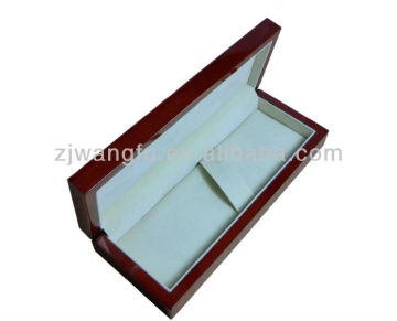 luxury red wooden pen box case