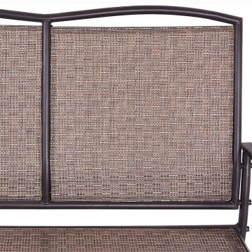 Swing Glider Steel Bench Rocker for Deck Patio Loveseat Glider Bench Outdoor Steel Factory