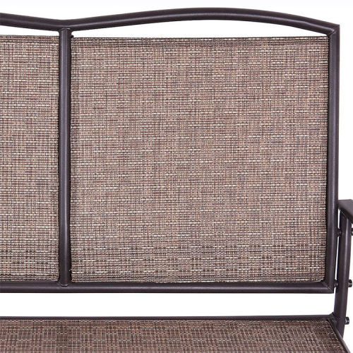 Swing Glider Steel Bench Rocker for Deck Patio Loveseat Glider Bench Outdoor Steel Factory