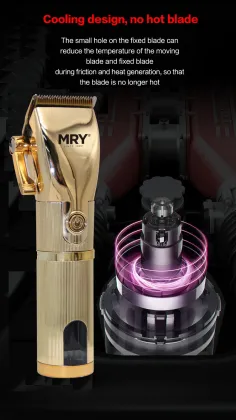 Kemei Luxury Rechargeable Ceramic Hair Clippers for Men and Pets
