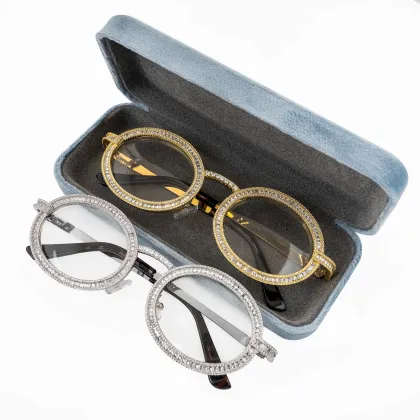 Oval Diamond Glasses Frame