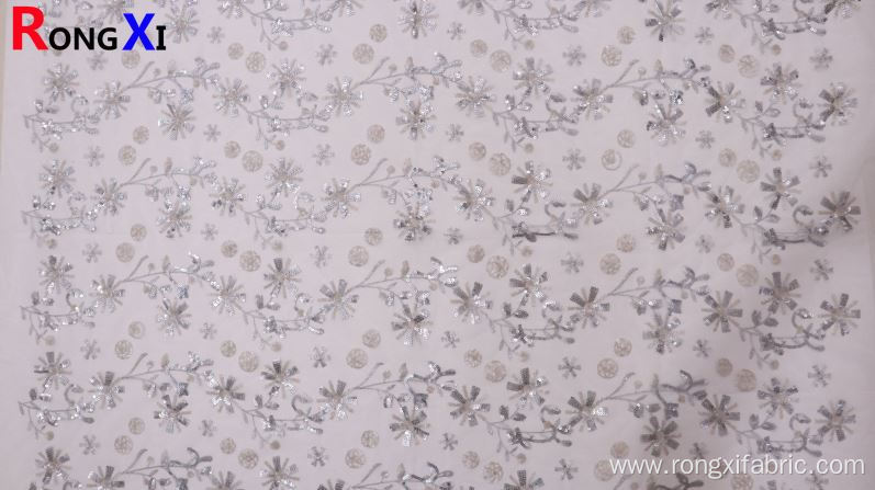 Brand New Velvet Sequin Lace Fabric