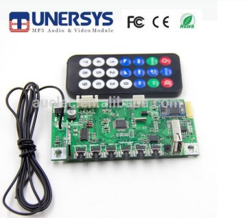 Wireless Bluetooth speaker module with FM / USB / big LCD IR / remote / TF mini card