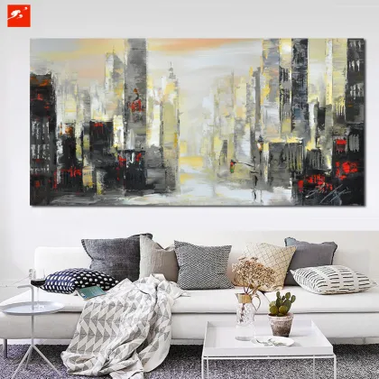 Abstract Big City Vibe Wall Art