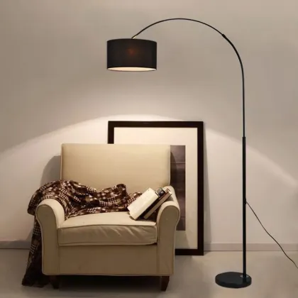 Modern Fishing Floor Lamp for Living Room and Study Room Decor