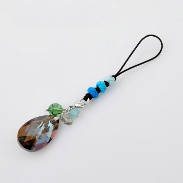 Teardrop Shape Swarovski Stone Mobilehphone Chain