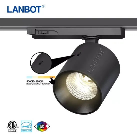 Juno System 2/3/4 Wire LED Track Light: 10W, 20W, 30W, 30W, 3CCT Dimmable COB Lamps