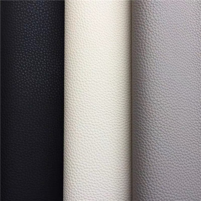 Embossed Lichee PU Leather terbaru untuk Sofa