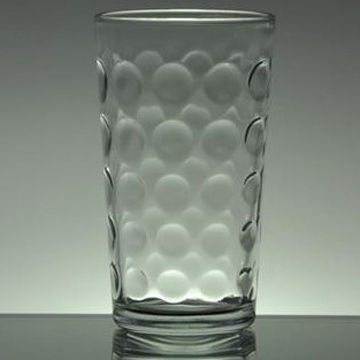 320mL Glass Tumbler with Debossed Dot, Suitable for Promotion Purposes or Daily Use