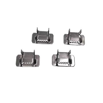 Customized SS 304 201 Stainless Steel Ear-Lokt Banding Buckle with Strap