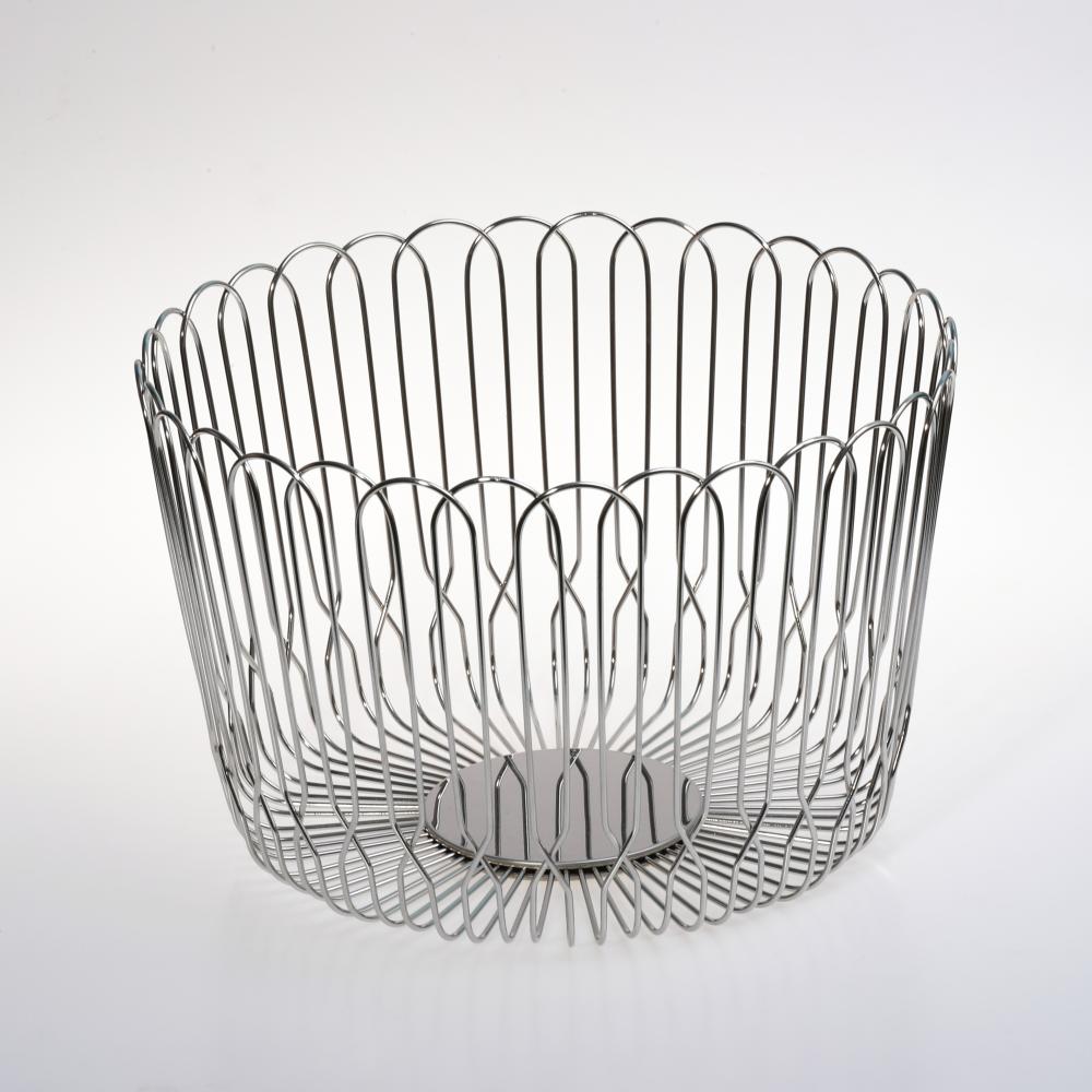 304Stainless steel mesh hollow out household fruits basket