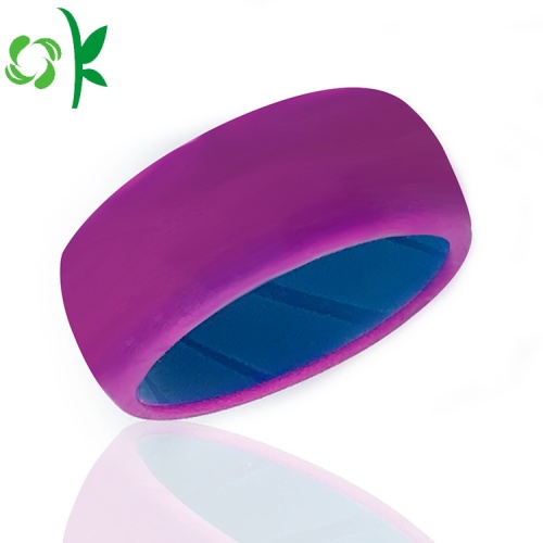 Anello di moda in silicone personalizzato con elastico per coppia