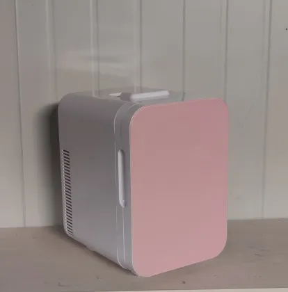 10L Pink Glass Cosmetics Mini Fridge