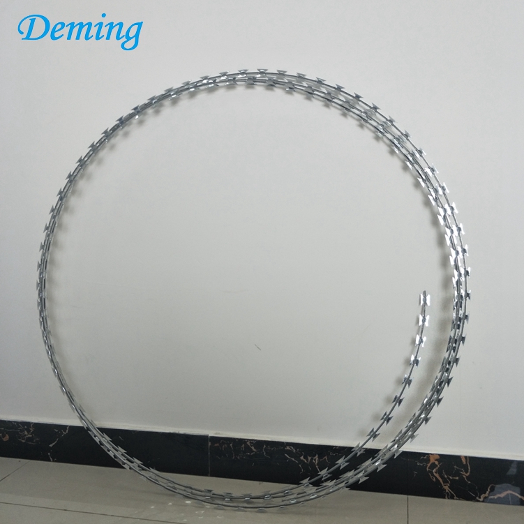 Factory Hot Dip Galvanized Razor Concertina Barbed Wire for Sale