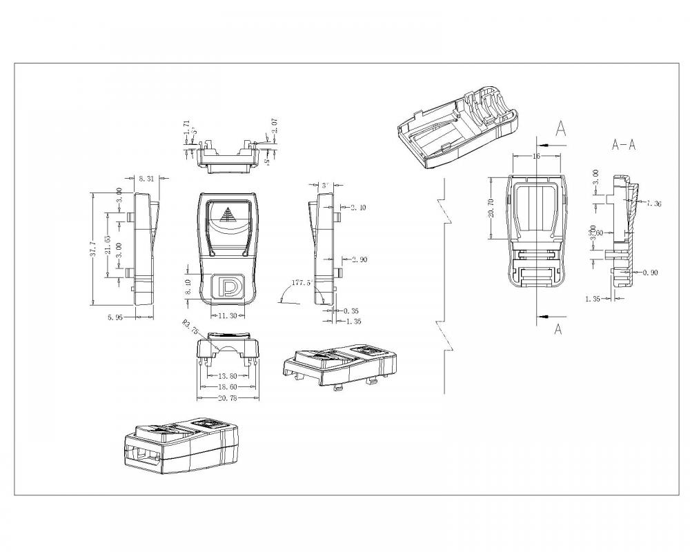 Conector para el shell de puerto de visualización