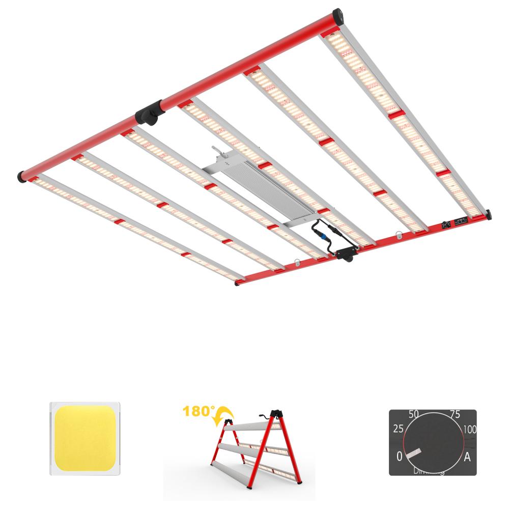 AGLEX 650W 800W 1000W Bloom de vegetal Spectrum LED LED LEACHE LUCHES BARS para agricultura vertical de invernadero hidropónico