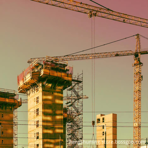 China's 8T Flat Top Tower Crane Qtz125 (6015) - 50m Height and 8 Ton Capacity: Gearbox Engine Motor Pump Construction Equipment