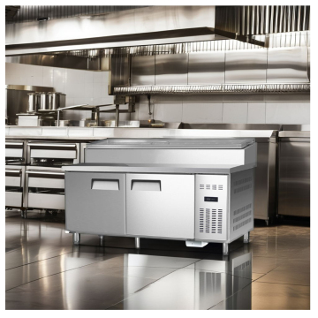 Stainless Steel Prep Table with Adjustable Shelf & Feet for Commercial Kitchens
