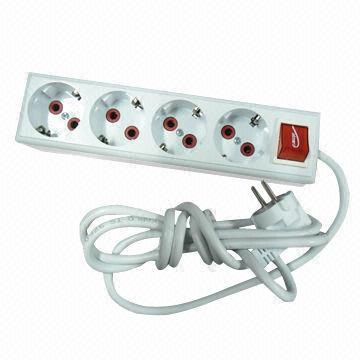 Universal Socket Extension Cord with 250V Rated Voltage and 16A Current