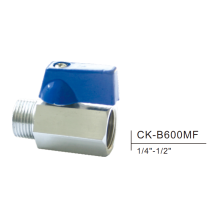 Brass mini ball valve CK-B600MF 1/4